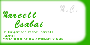 marcell csabai business card